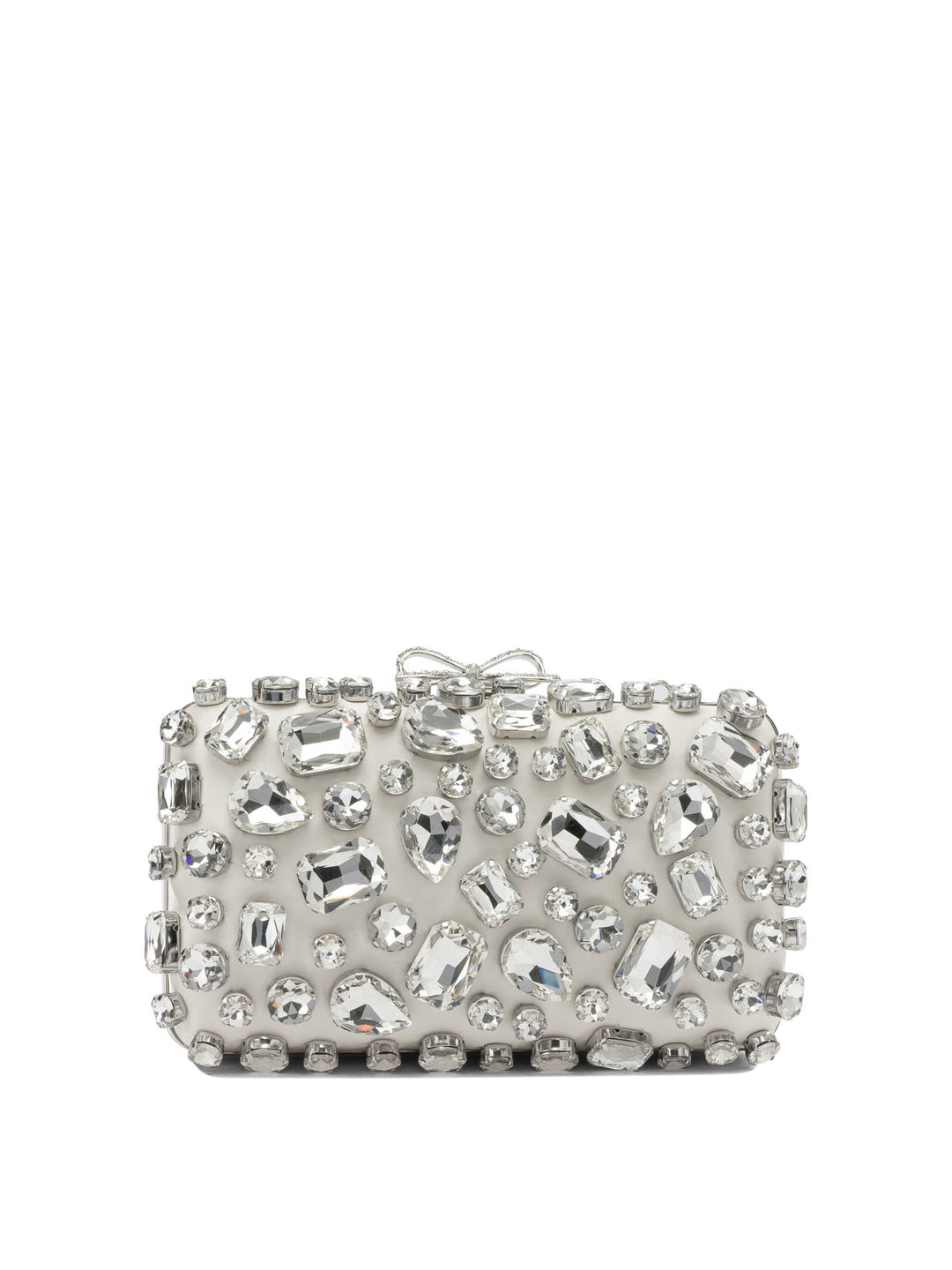 Self-Portrait Clutch With Crystals Clutches - Bianco | a32b8ac98eb26fbdc2ba87e1c2a4280038f84386