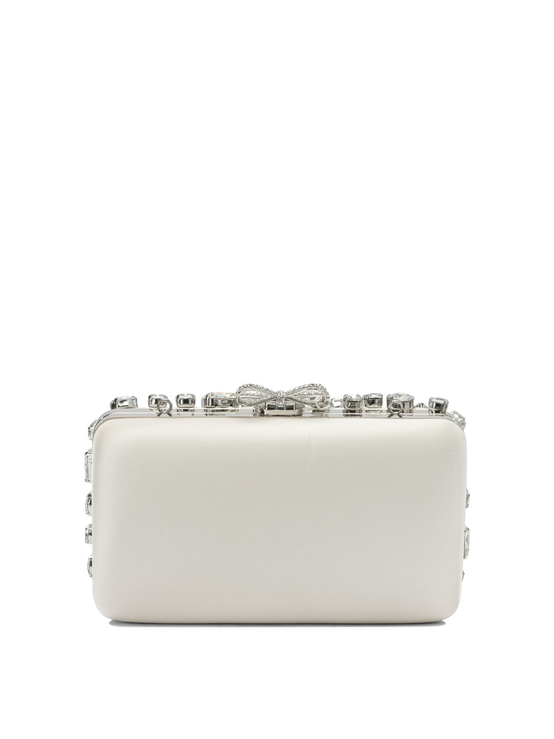 Self-Portrait Clutch With Crystals Clutches - Bianco | e704af640ea37e064eac0bb3da715b6167985553