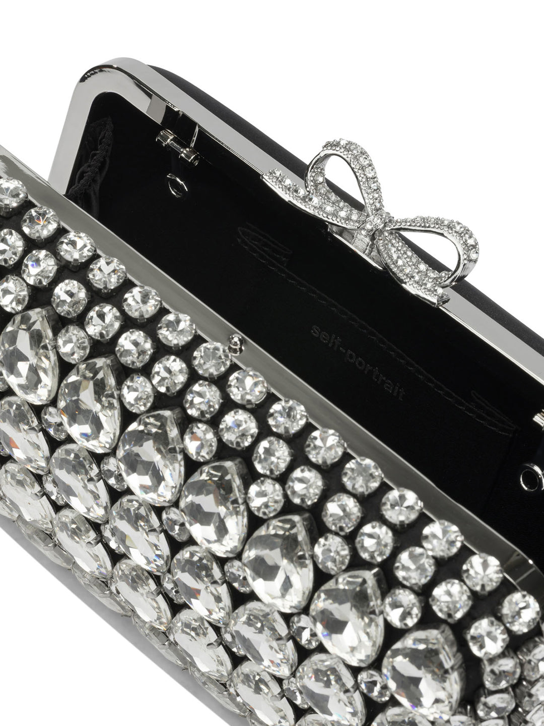 Self-Portrait Clutch With Crystals Clutches - Nero | 9906325aaeb524f1828903053f8d926c575809dc
