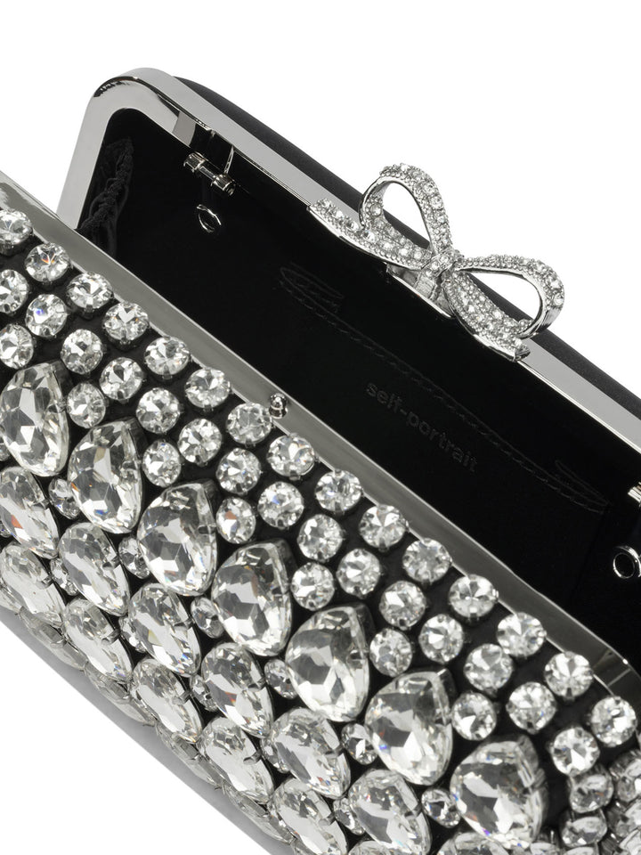 Self-Portrait Clutch With Crystals Clutches - Nero | 9906325aaeb524f1828903053f8d926c575809dc