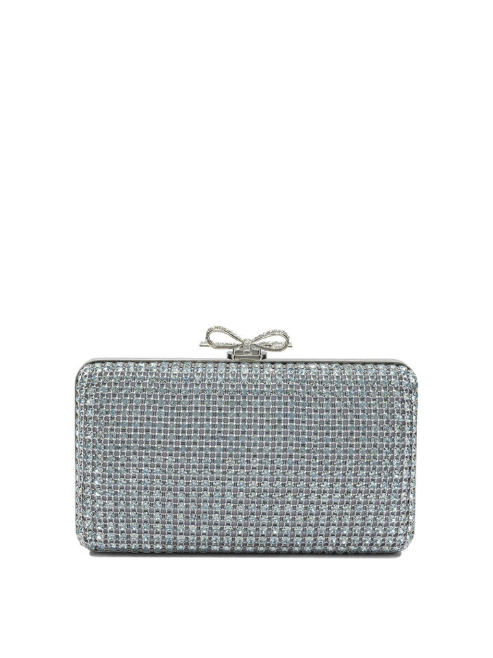 Self-Portrait Clutch With Crystals Clutches - Light blue | a0da60922ec52eb87b5991e374eb7527f20d5a4f