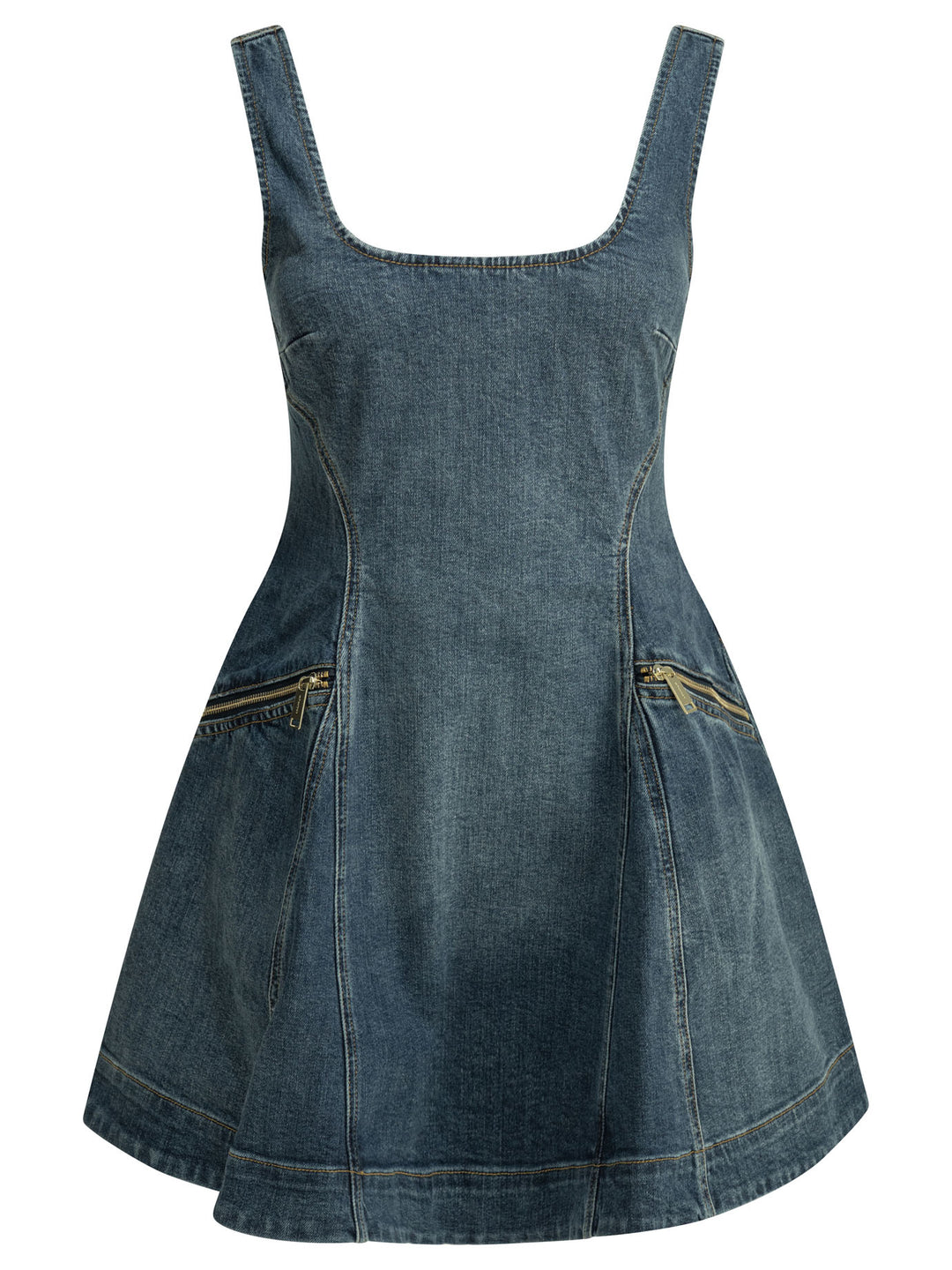 Self-Portrait Short Flared Dress Abiti - Blu | cc73fb3a01b10452941ef4c45bb91168969ab02d