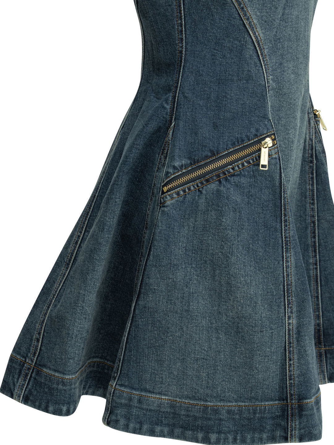 Self-Portrait Short Flared Dress Abiti - Blu | a0550a845ff54dfd231fa079730783d9047e039e