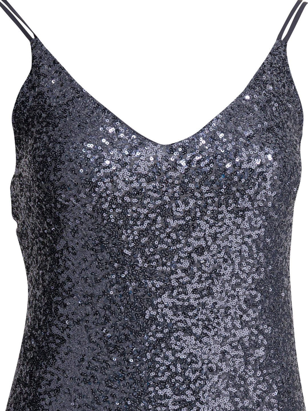 Semper Long Sequined Dress Abiti - Grey | 5459ecb44ce257aad4d1ffee100d2b9761bd51f8