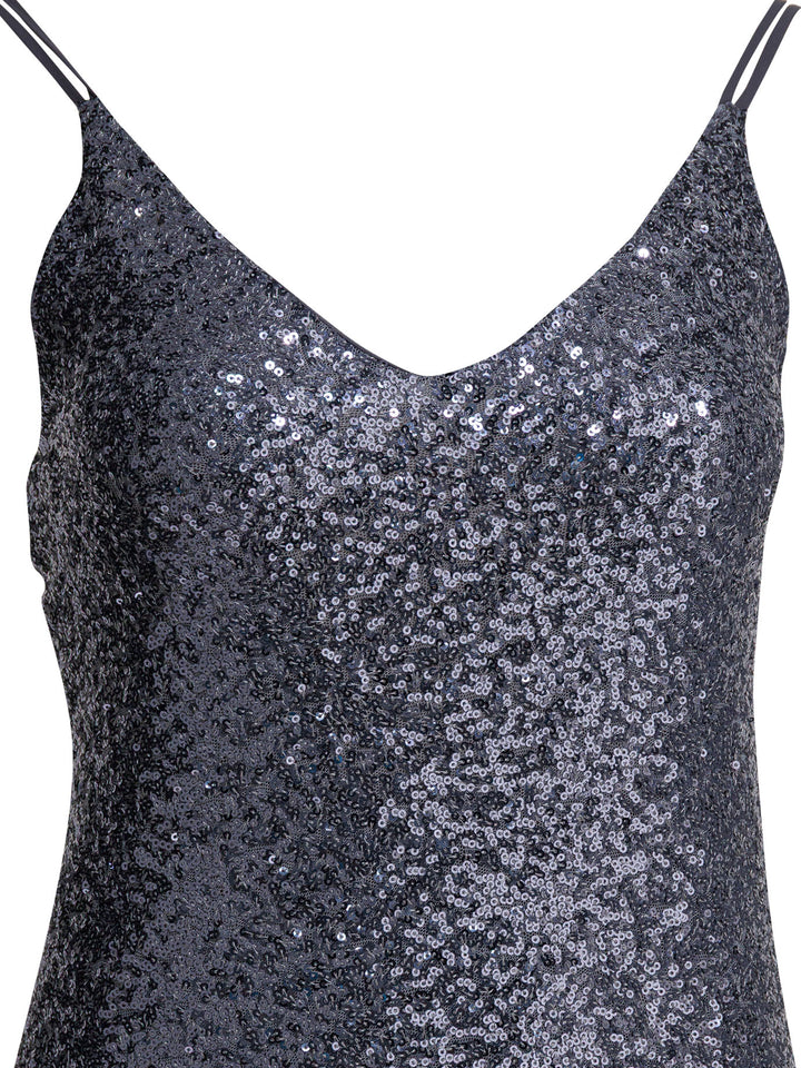 Semper Long Sequined Dress Abiti - Grey | 5459ecb44ce257aad4d1ffee100d2b9761bd51f8