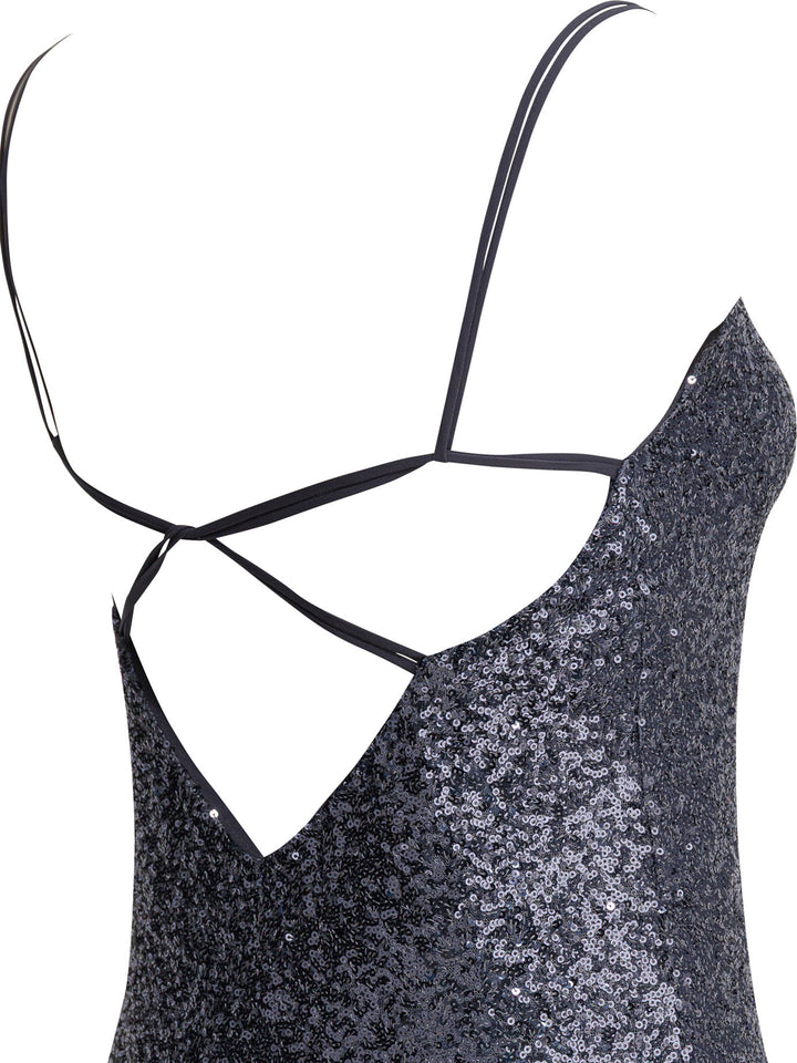 Semper Long Sequined Dress Abiti - Grey | 50f282ea3444dcfb109288def366edbd8bd0c282