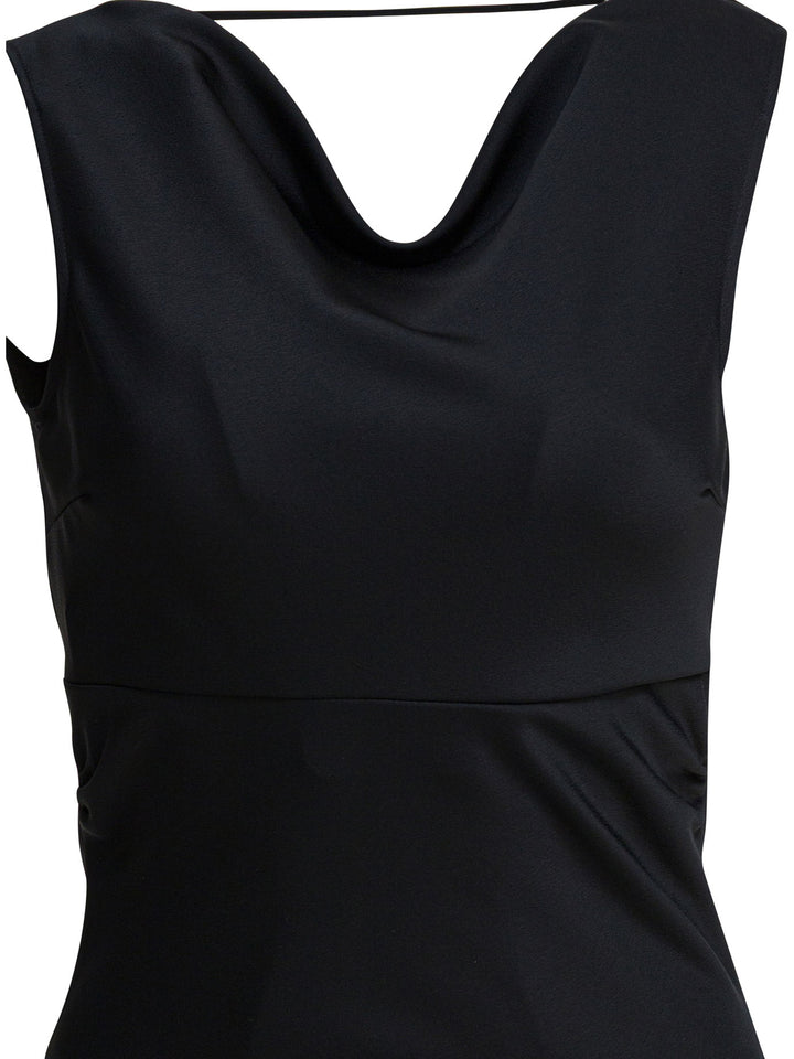 Semper Long And Flared Dress Abiti - Nero | 6168acf13df0b280516630d55bf554ee2c128b91