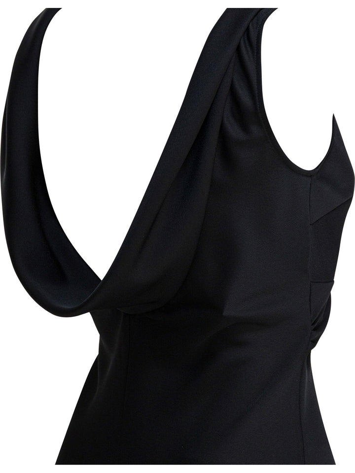 Semper Long And Flared Dress Abiti - Nero | f5b8f48f4ae89c74a2e398967ab75e0ca697a42f