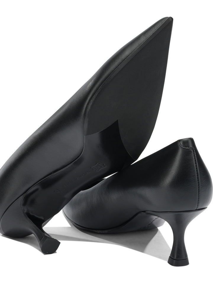 Sergio Levantesi 60mm Leather Pumps Heeled shoes - Nero | 9800fdcca223ed21f056b0d3147fde403c5b14d7