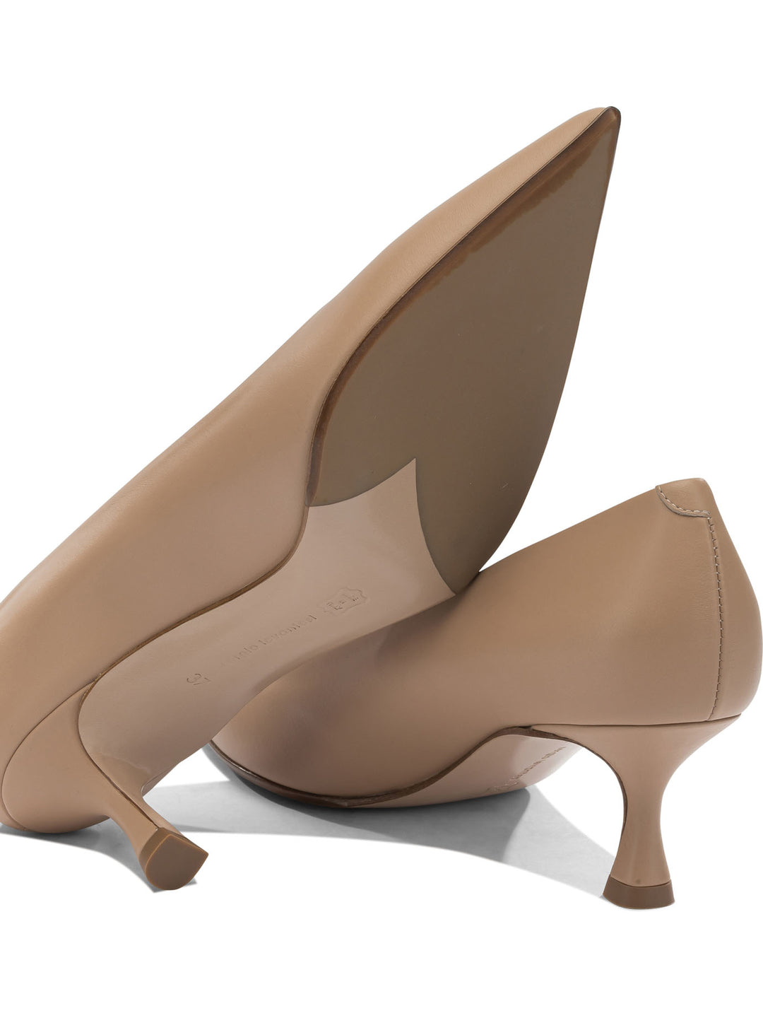 Sergio Levantesi 60mm Leather Pumps Heeled shoes - Beige | d7fe165fdeb40c38148c37802ca8b4477bbc6385