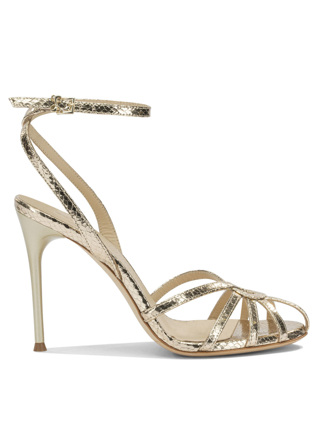 Sergio Levantesi 100mm Heeled Sandali - Oro | 54447e9d6bd7675ded39f0d1d22924620d42b26a