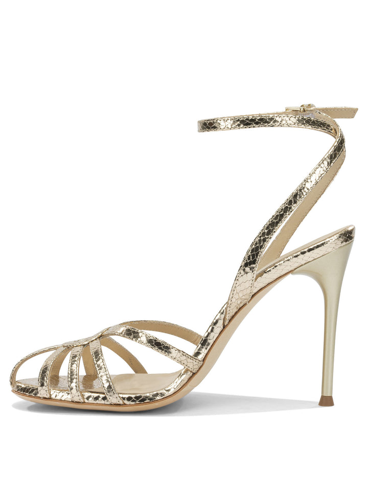 Sergio Levantesi 100mm Heeled Sandali - Oro | 5b52eb7b751108cf27b0cb06e5f353a8eb949f47
