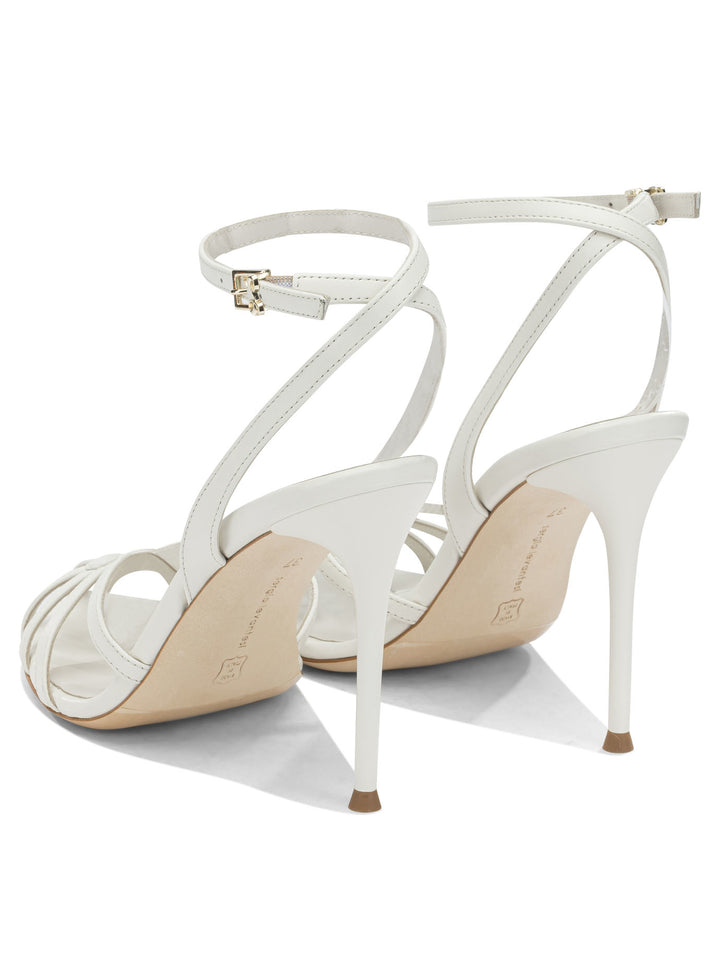 Sergio Levantesi 100mm Heeled Sandali - Bianco | c7808751509c5ab940b07c3c79c43d6e7305735b