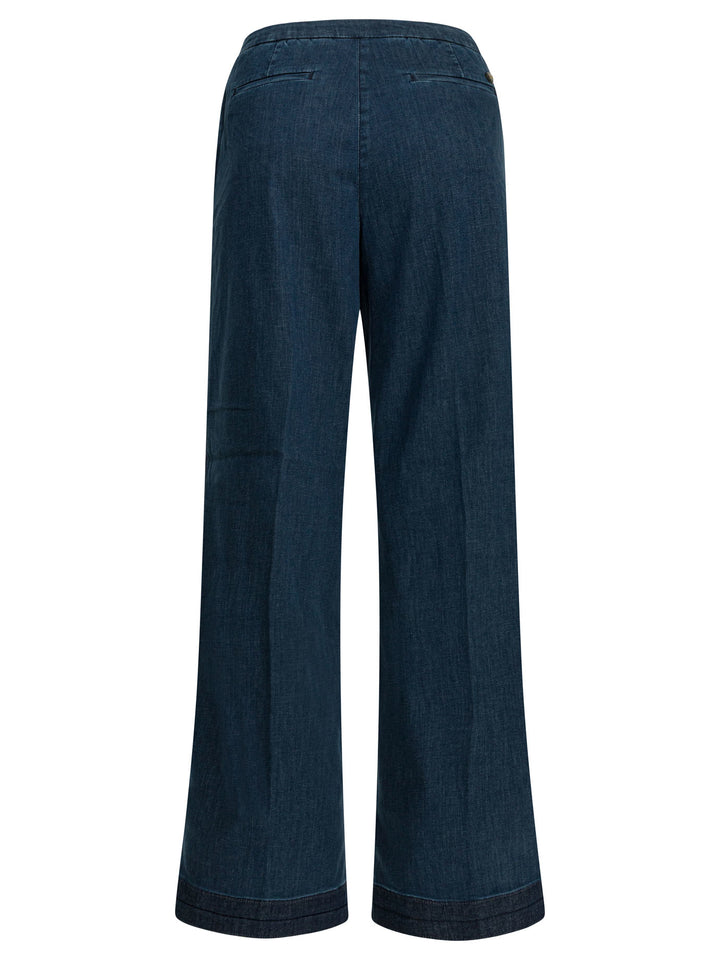 Shaft Jeans Flaire Smocking Jeans - Blu | 5b293314ea340f0bdf548278096138581d50a36a