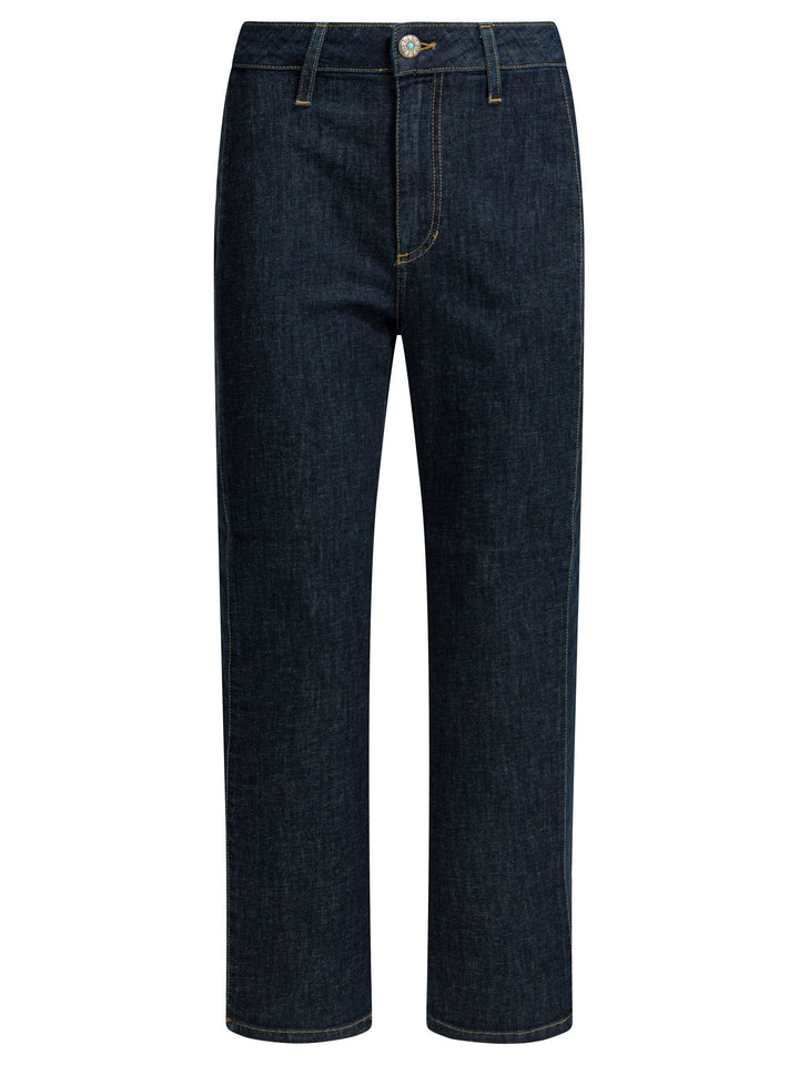 Shaft Jeans Used Linen Jeans - Blu | cf13d949fc5e18ef1fe1ceeb8568c97d6fb00fd8