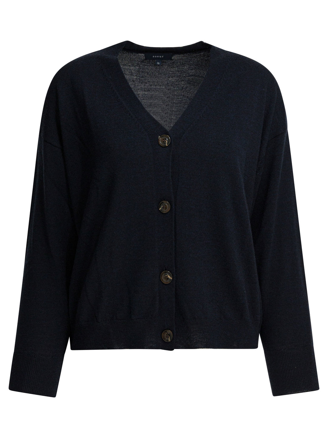 Soeur Merino Wool Cardigan Knitwear - Blu | e3bc2a1885a1ed4a233f4efd7f7db31e278b65eb