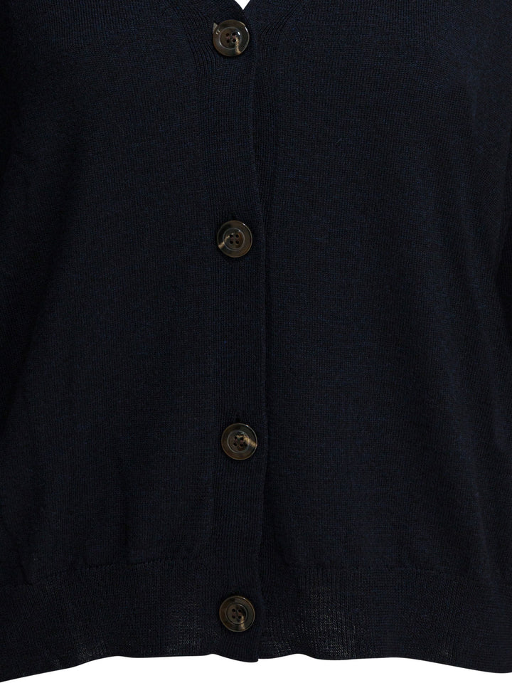 Soeur Merino Wool Cardigan Knitwear - Blu | 8cb3da87b7182cb47f050bcc20634e7fa71e55ce