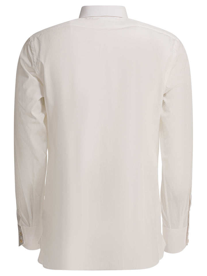 Tom Ford Stretch Poplin Shirts - Bianco | 5b52b6ff81e6ddda645f801a631158583aab0c75