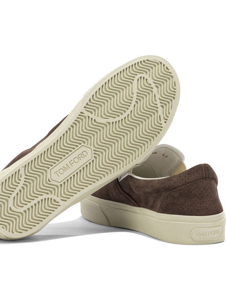 Tom Ford Jude Sneakers & Slip-On - Marrone | a57a47996f956dc3857a7487ac68f5410164461a