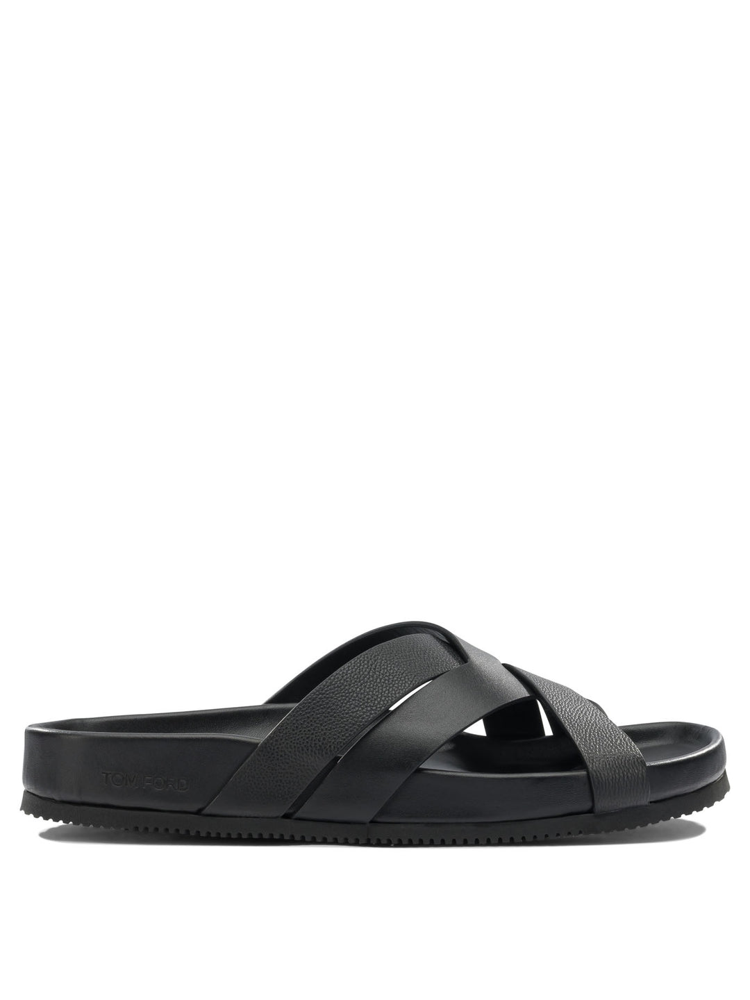 Tom Ford Braided Leather Slides Sandali - Nero | 6c233a393ed5ae8148e7de7c5ee9e4bf553f52c7