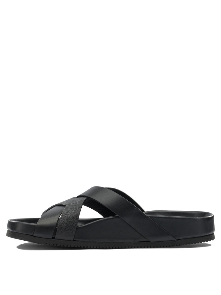 Tom Ford Braided Leather Slides Sandali - Nero | 945ccbfbe86ce634f9bd11af09941e3f9b1a75c1