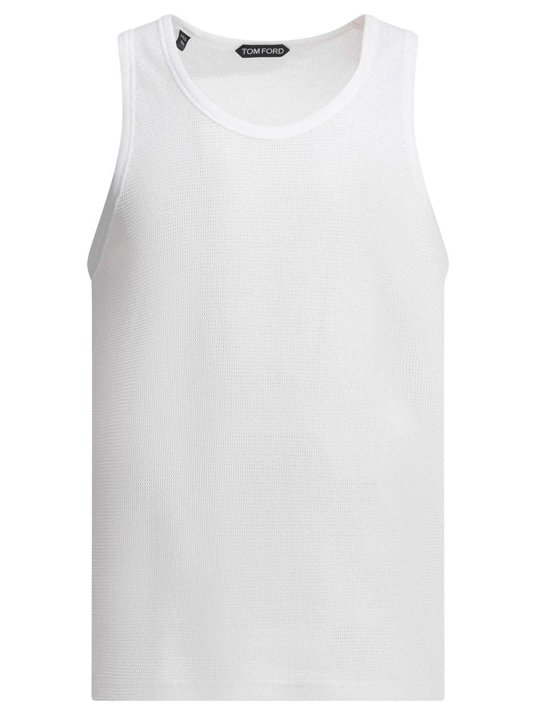 Tom Ford Cotton Mesh Tank Top Top - Bianco | 1df47f42e791860930fc6ed7f38a823b511d77ef