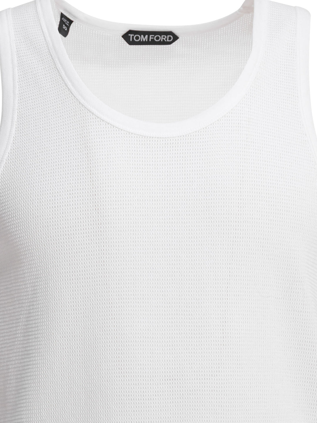 Tom Ford Cotton Mesh Tank Top Top - Bianco | 9e6de32cdc1d9570c797a59d1817593e977a73da