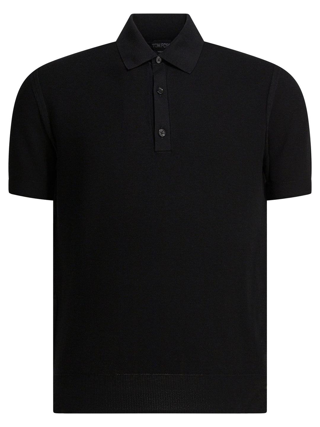 Tom Ford Silk And Cotton Pique Polo Shirt Polo shirts - Nero | 104722e89590bc8c412d6a666b5299df0fec13b3