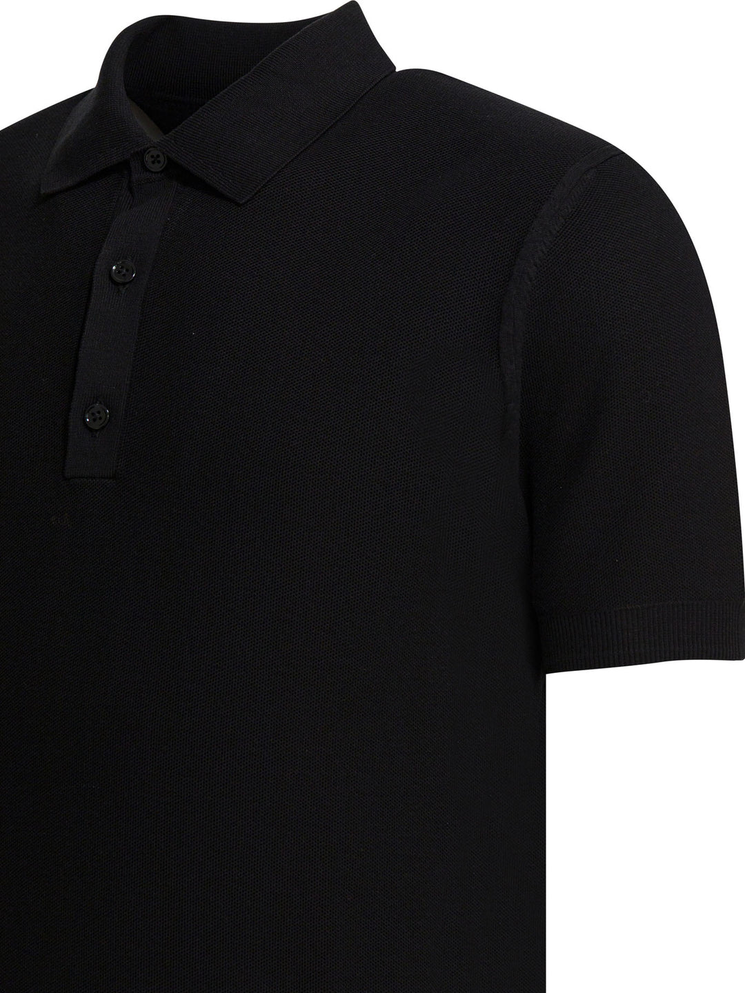 Tom Ford Silk And Cotton Pique Polo Shirt Polo shirts - Nero | c25417a0ebc3b71d6b5af4b98a1ab1a369b4afe3
