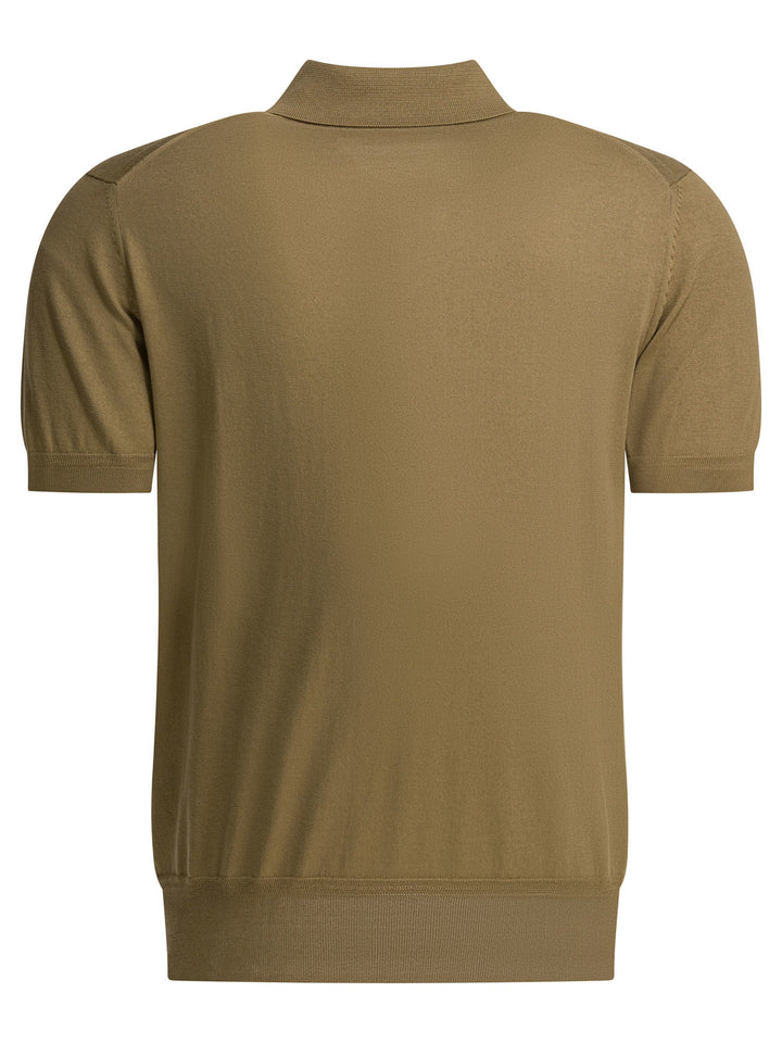 Tom Ford Cotton Knit Polo Shirt Polo shirts - Beige | dadde82b4275023ef8c889880bf558a9b3b87956