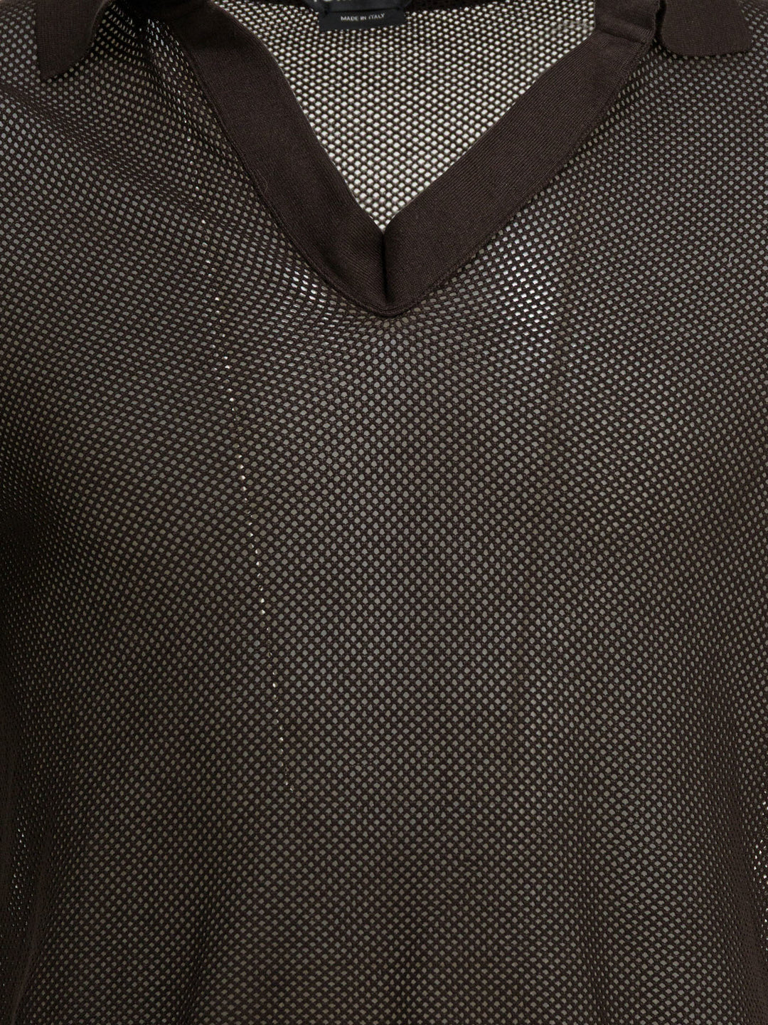 Tom Ford Silk Blend Buttonless Polo Shirt Polo shirts - Marrone | 5796614402daaf07507708614eee14ef2cff040f