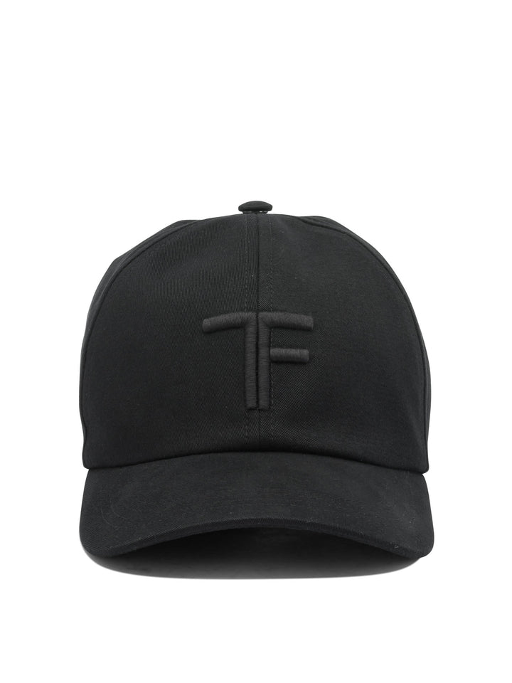 Tom Ford Baseball Cap With Logo Cappelli - Nero | 73c3d35c67038ed272a0cccae22242db772d98e3