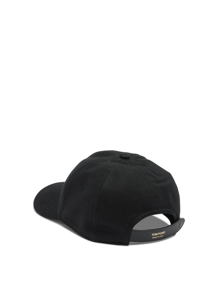 Tom Ford Baseball Cap With Logo Cappelli - Nero | 517af7f006a2410deb6e02155e7d268032529e31