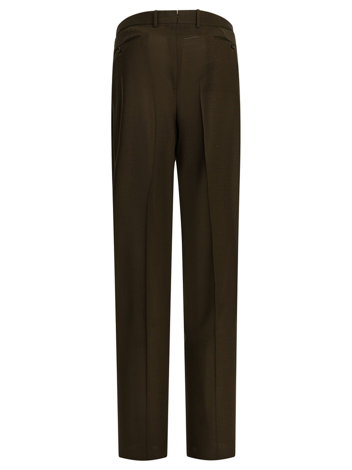 Tom Ford Wool Tailored Pants Trousers - Marrone | be30796424ffb9785d454c5cb39be95e586b5856