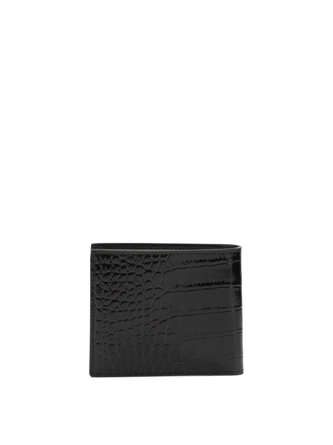Tom Ford Crocodile-Effect Bi-Fold Wallet Wallets & Card holders - Marrone | 37ef654f279c12fa4f46e3b5c9cae4c37c50bc4e