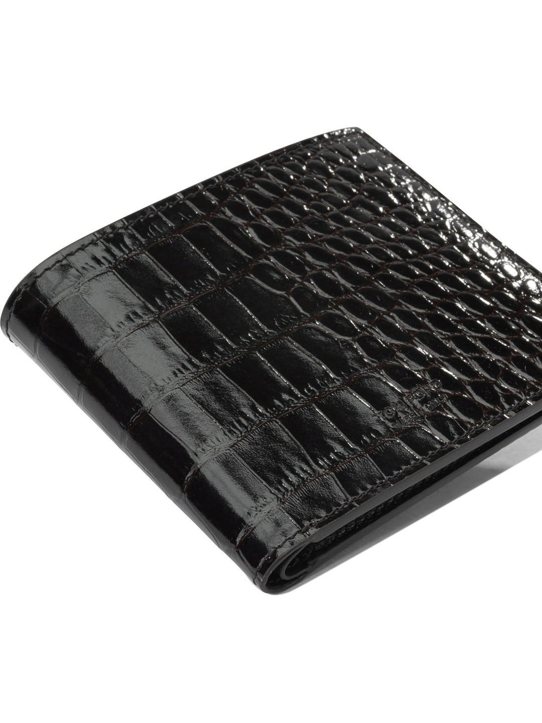 Tom Ford Crocodile-Effect Bi-Fold Wallet Wallets & Card holders - Marrone | 827aab504c21c97985e002f2dac209586498557c