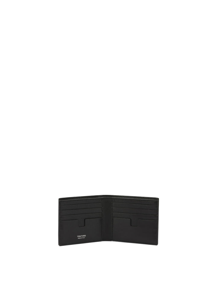 Tom Ford Crocodile-Effect Bi-Fold Wallet Wallets & Card holders - Marrone | 307d9202326f866ba2837ddaeef1fab1321c56ef