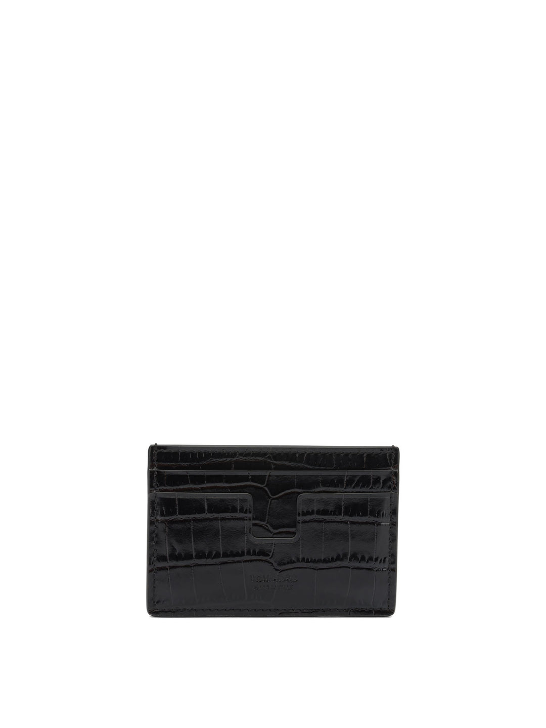 Tom Ford Crocodile Effect Card Holder Wallets & Card holders - Marrone | c5c5409ab91f99d032ea6fb5eb48483d18747a6a