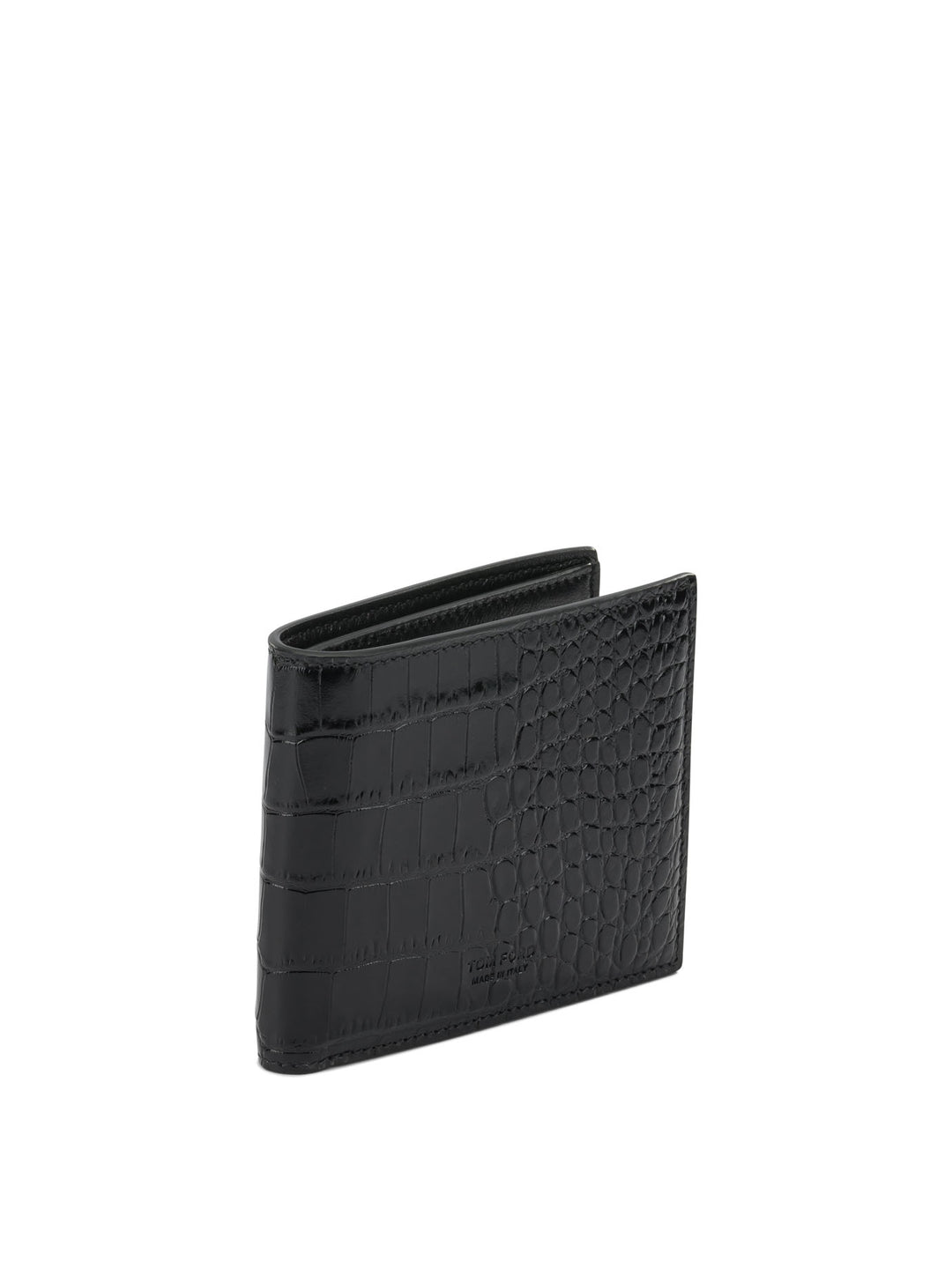 Tom Ford Crocodile Print Leather Wallet Wallets & Card holders - Nero | 03951fed4f009680753863001d011819435c2d89