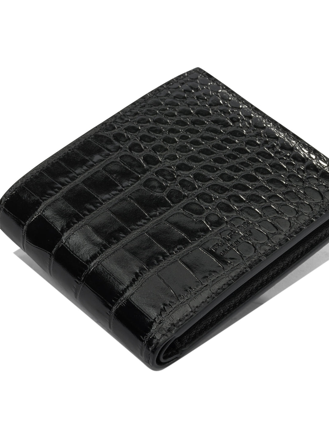 Tom Ford Crocodile Print Leather Wallet Wallets & Card holders - Nero | 240f7f97d86a150d05462748e5e41862d09e9aea