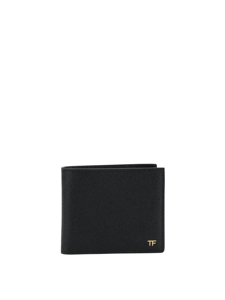 Tom Ford Small Grain Leather Bifold Wallet Wallets & Card holders - Nero | 0492a1ddd2e2f9a963a9f31e28a2adfcbe9cec06