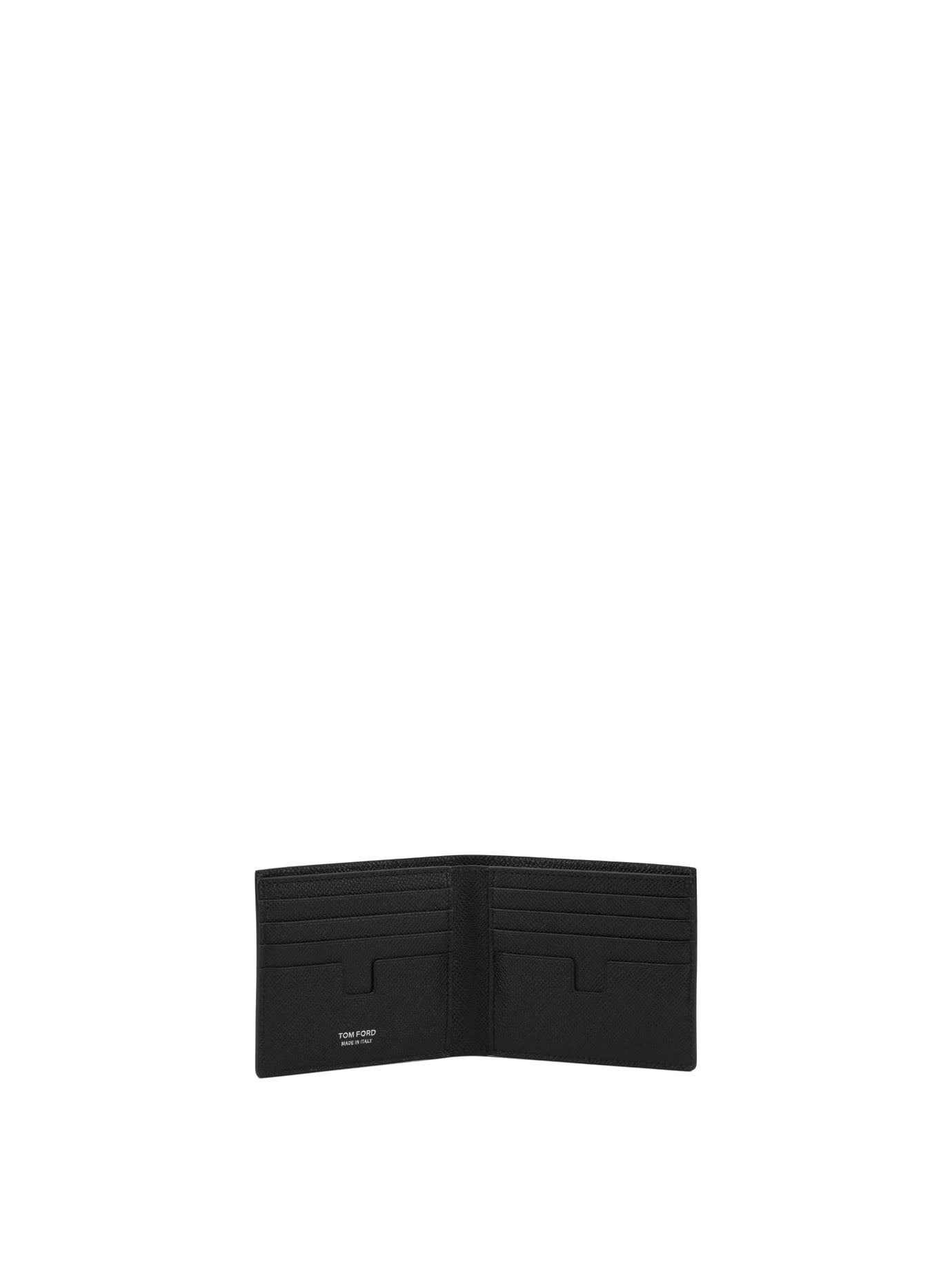 Tom Ford Small Grain Leather Bifold Wallet Wallets & Card holders - Nero | 76b4ac3c8144e04e37b34535efce730642f8b711