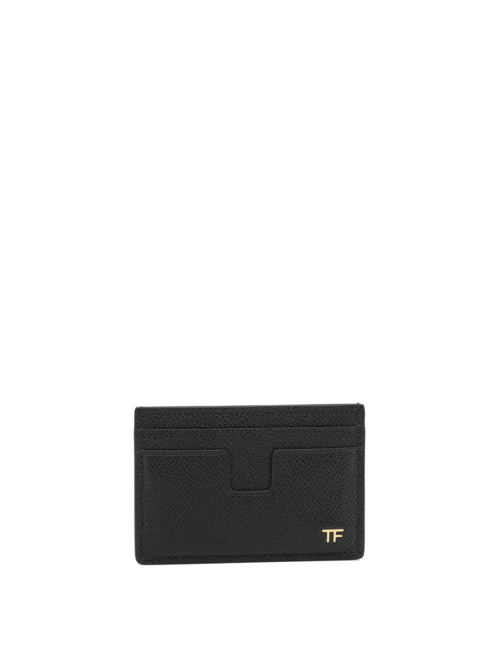 Tom Ford Small Grain Leather Card Holder Wallets & Card holders - Nero | 8856d1d919178895811254504e9c583c4b7a6981