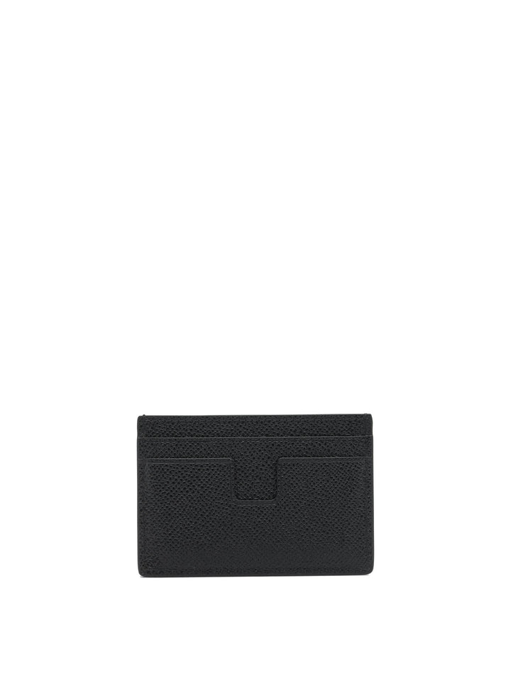 Tom Ford Small Grain Leather Card Holder Wallets & Card holders - Nero | c51f17e1d40615b5382454be875283415b9907a4