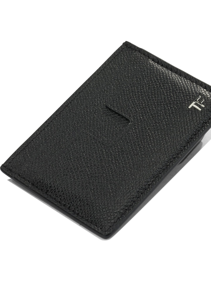 Tom Ford Small Grain Leather Card Holder Wallets & Card holders - Nero | 01b12b2ba6fbf52928f3f91bd5c407326edd77cd