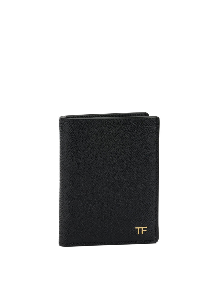 Tom Ford Small Grain Leather Folding Card Holder Wallets & Card holders - Nero | 12750ae0e7f31ad759511be35c25fd44a7827667