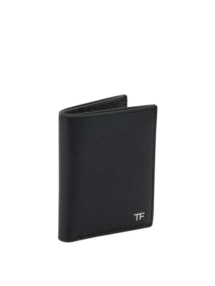 Tom Ford Small Grain Leather Folding Card Holder Wallets & Card holders - Nero | 253ee5829189d16c89b0caa2037f94d5bfcd9012