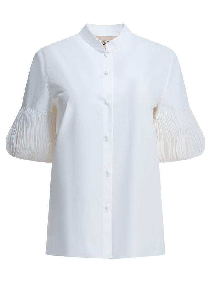 Valentino Embroidered Casual Shirt Shirts - Bianco | 003318c72cdea02b2107b90dfbadef1d63ca53e1