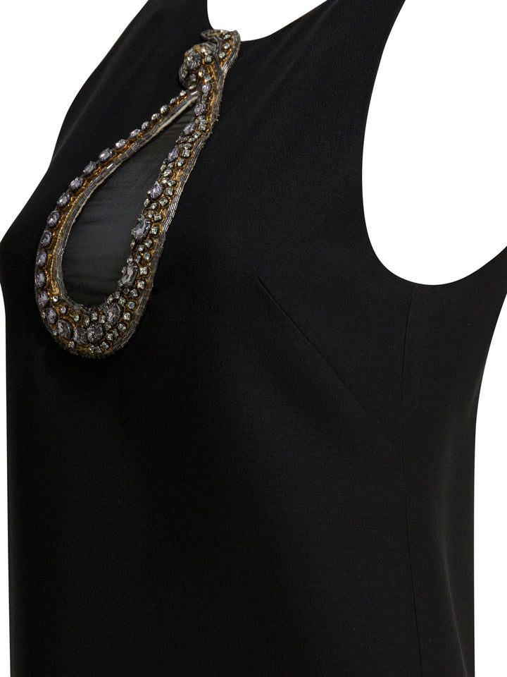 Valentino Short Flared Dress Abiti - Nero | 2645b62a24b11958b5f3f886cba901c416379381