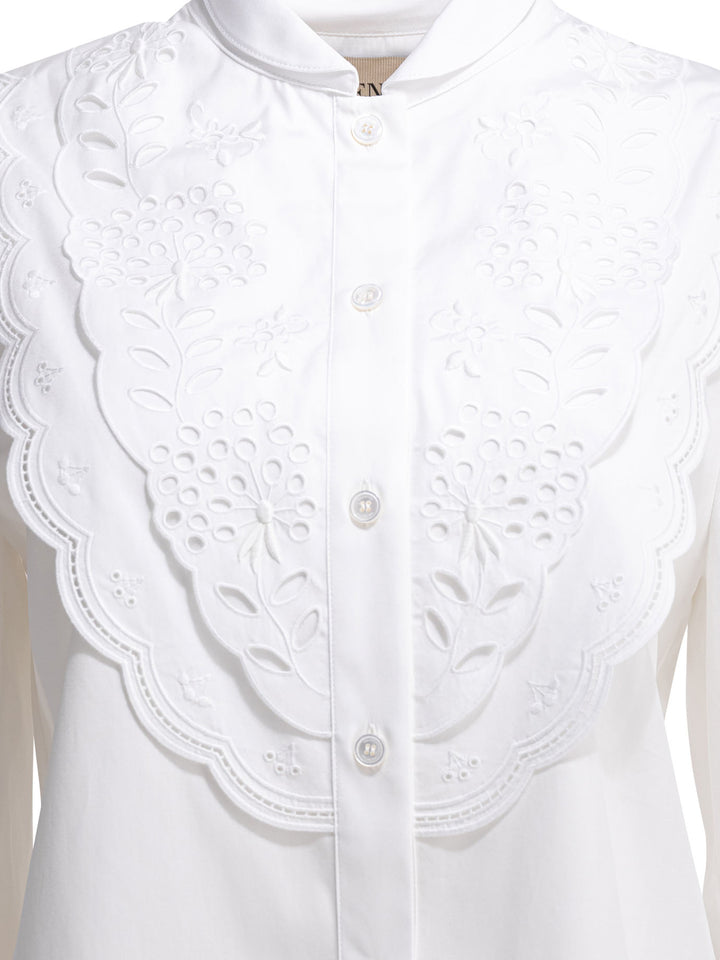 Valentino Embroidered Casual Shirt Shirts - Bianco | 8adc53e83fcced9894905d8a596d3951cffb59cf